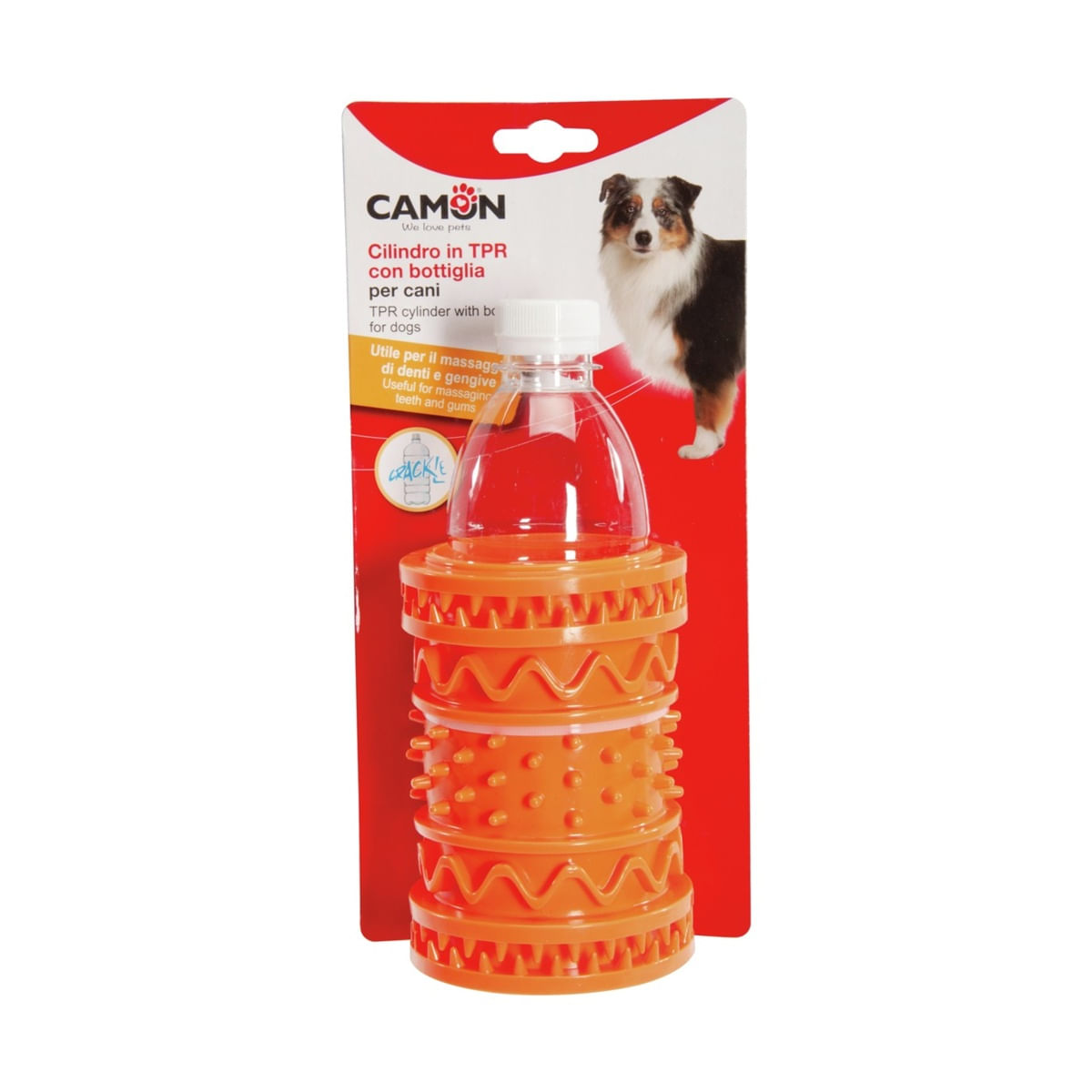Camon Gioco Cane in TPR con Bottiglia