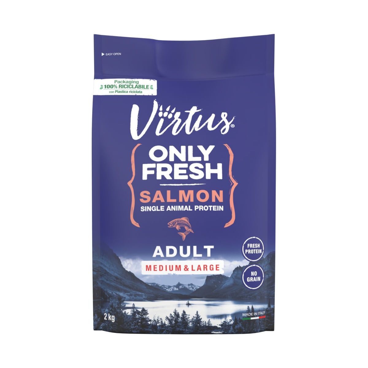 Virtus Dog Only Fresh Adult Salmone 2KG