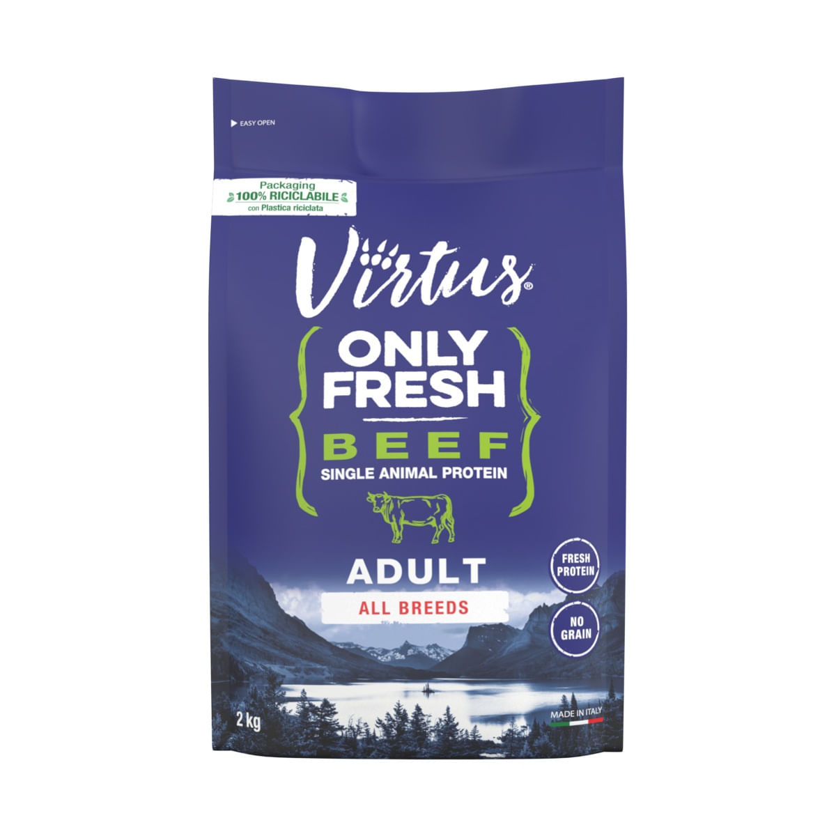 Virtus Dog Only Fresh Adult Manzo 2KG