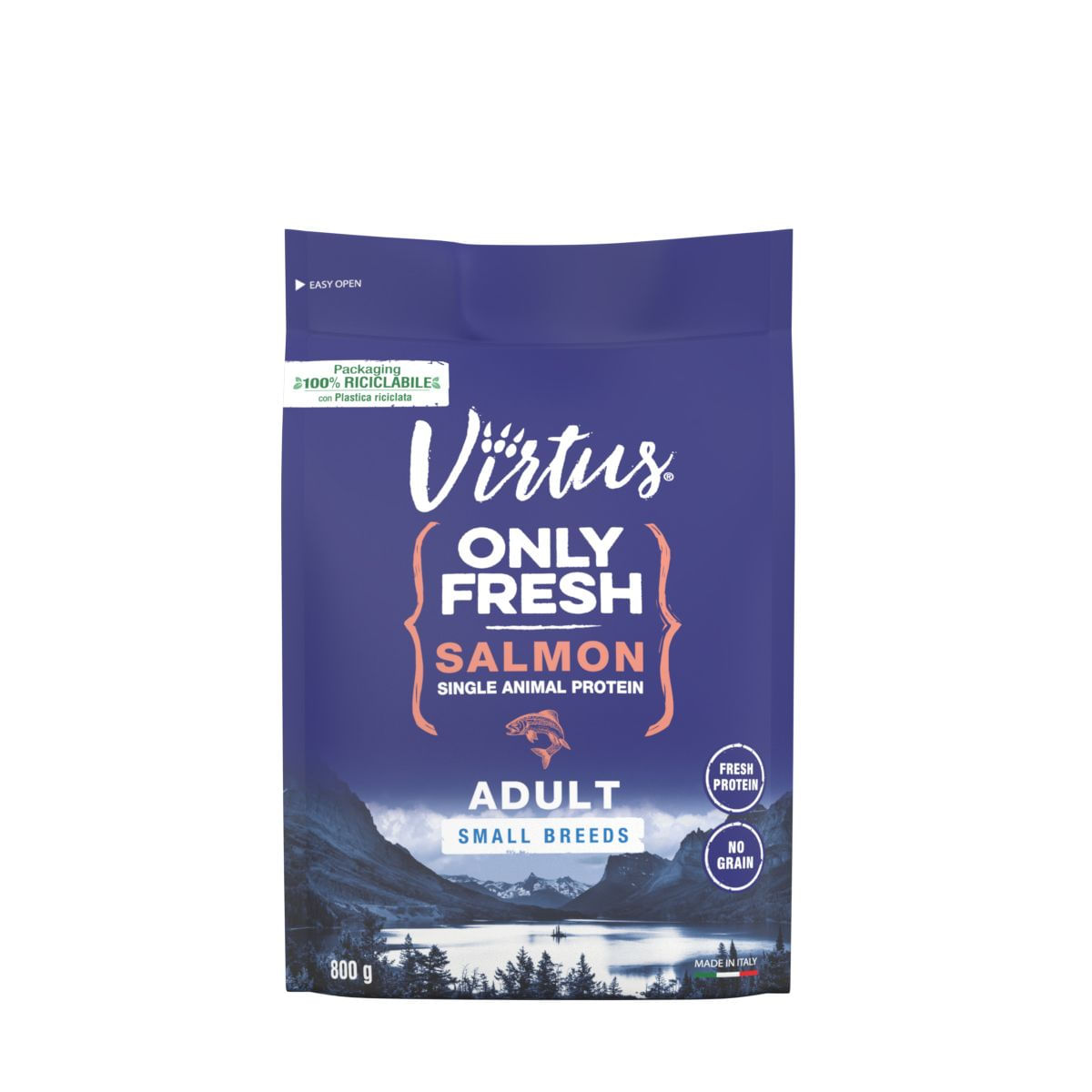 Virtus Dog Only Fresh Adult Salmone 800G