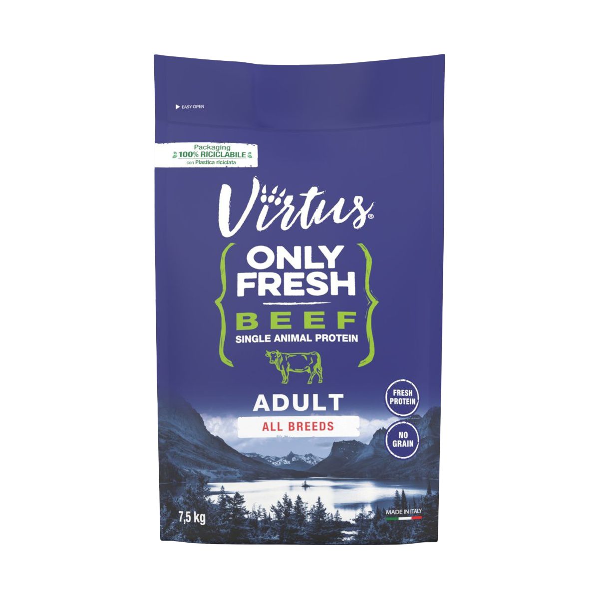 Virtus Dog Only Fresh Adult Manzo 7.5KG
