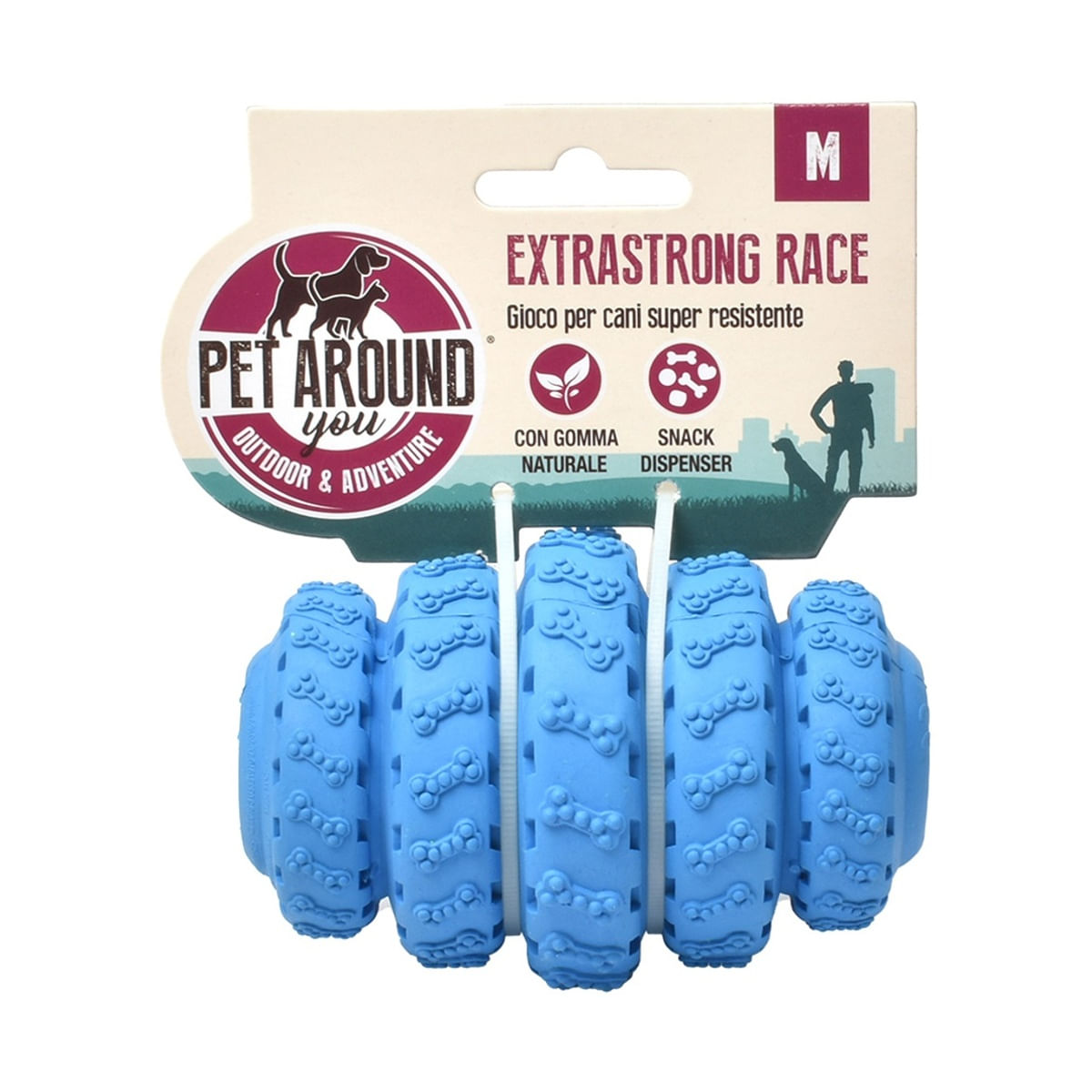 Pet Around You Gioco Cane Extra Strong Race Blu M