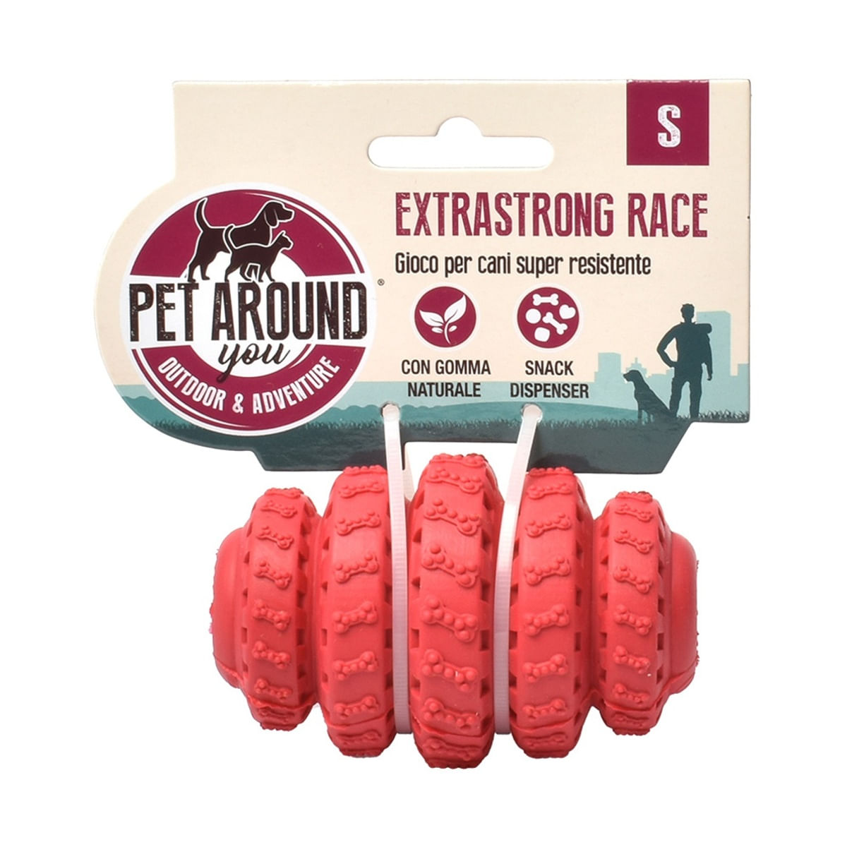 Pet Around You Gioco Cane Extra Strong Race Rosso S