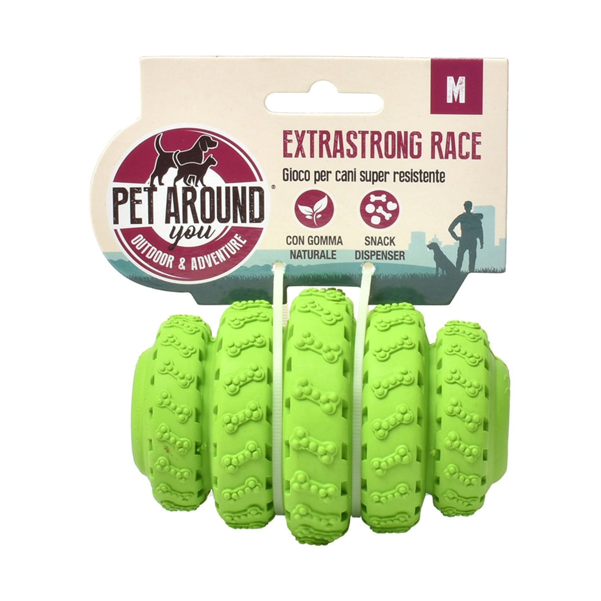 Pet Around You Gioco Cane Extra Strong Race Verde M