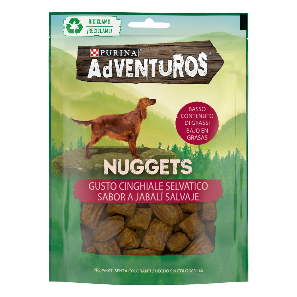 Purina Adventurous Nuggets Snack Cani 90G CINGHIALE SELVATICO