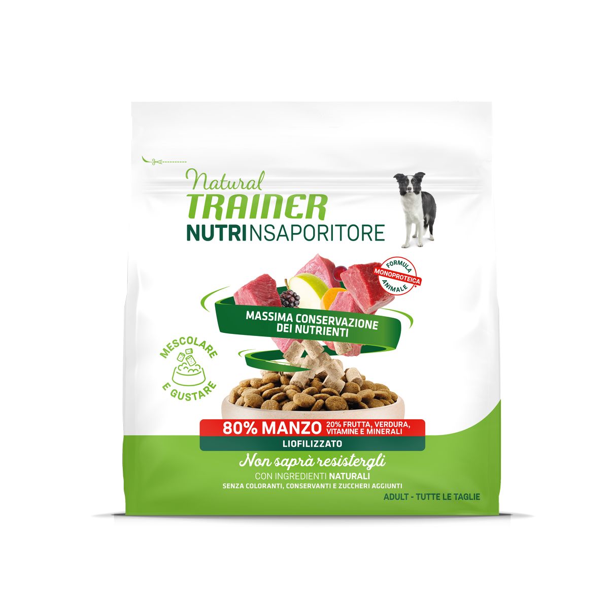 Natural Trainer Dog NutrInsaporitore 120G MANZO