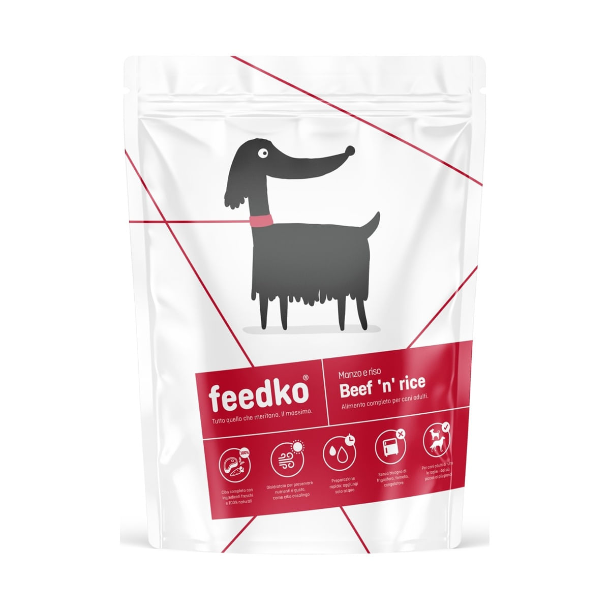 Feedko Dog Manzo e Riso Alimento Disidratato 1.35KG