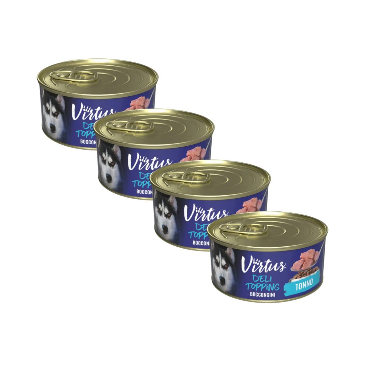 Virtus Deli Topping Dog Lattina Multipack 4x150G TONNO