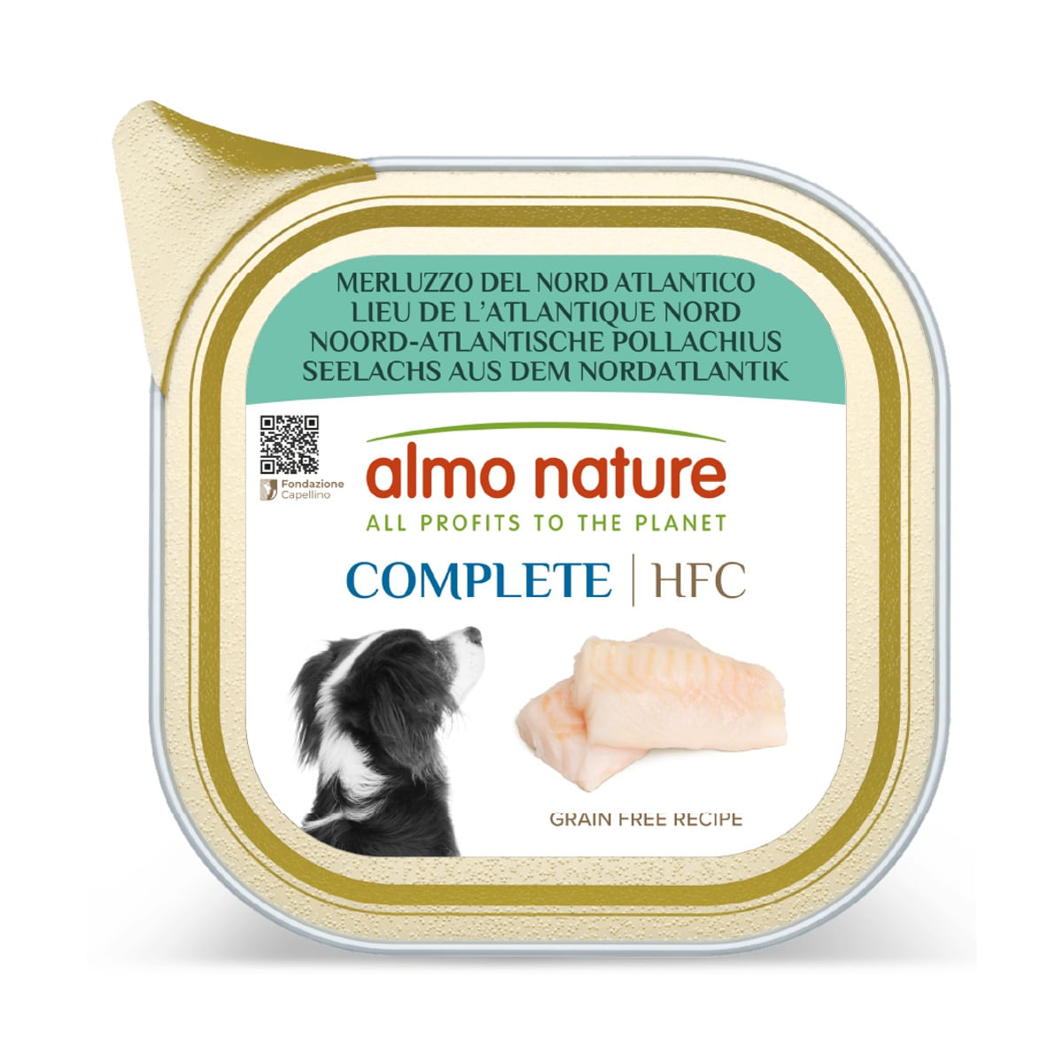 Almo Nature HFC Complete Dog Vaschetta Multipack 17x85G MERLUZZO DEL NORD ATLANTICO