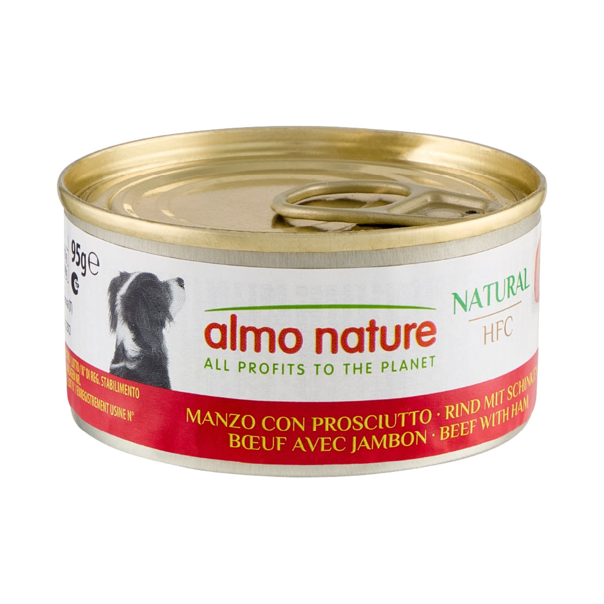 Almo Nature HFC Natural Dog Lattina Multipack 24x95G MANZO E PROSCIUTTO