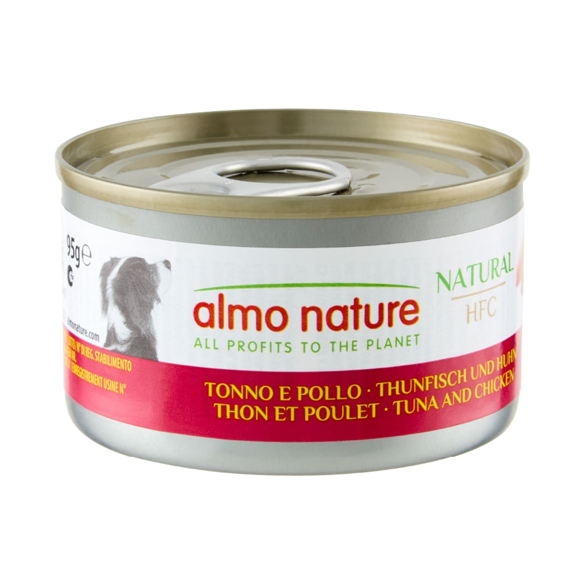 Almo Nature HFC Natural Dog Lattina Multipack 24x95G TONNO E POLLO