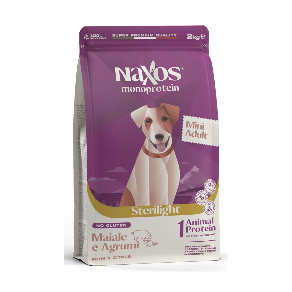 Naxos Monoprotein Mini Adult Sterilight Maiale e Agrumi