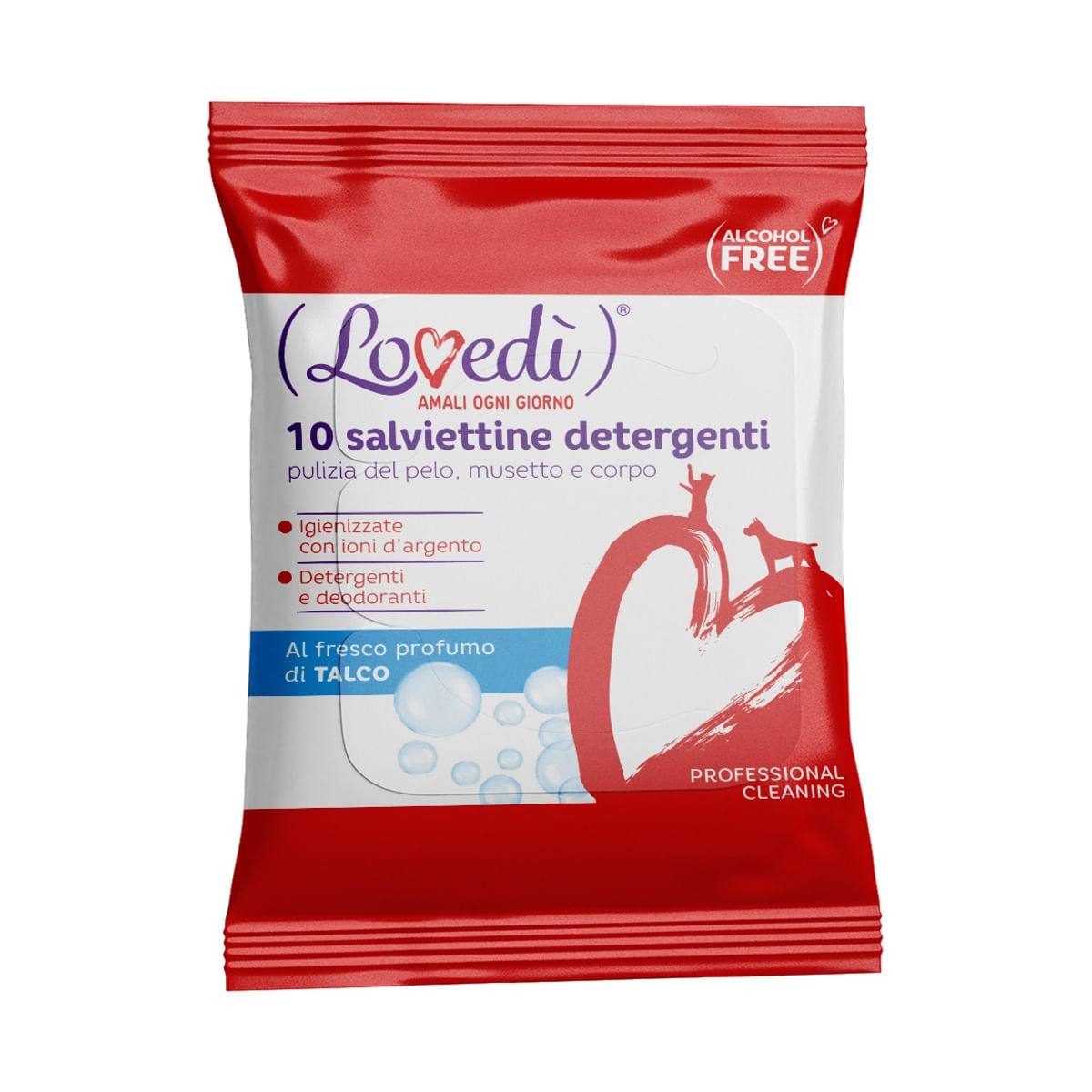 Lovedì Salviette Detergenti 10PZ TALCO