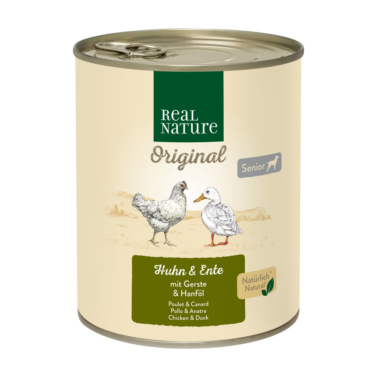Real Nature Senior Lattina 800G POLLO E ANATRA