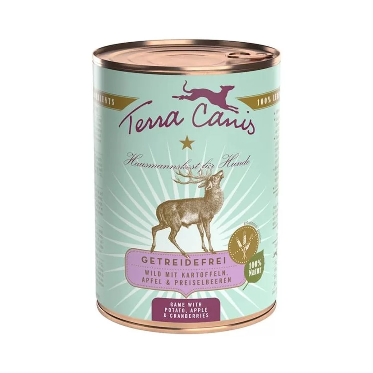 Terra Canis Dog Grain Free Lattina 400G SELVAGGINA
