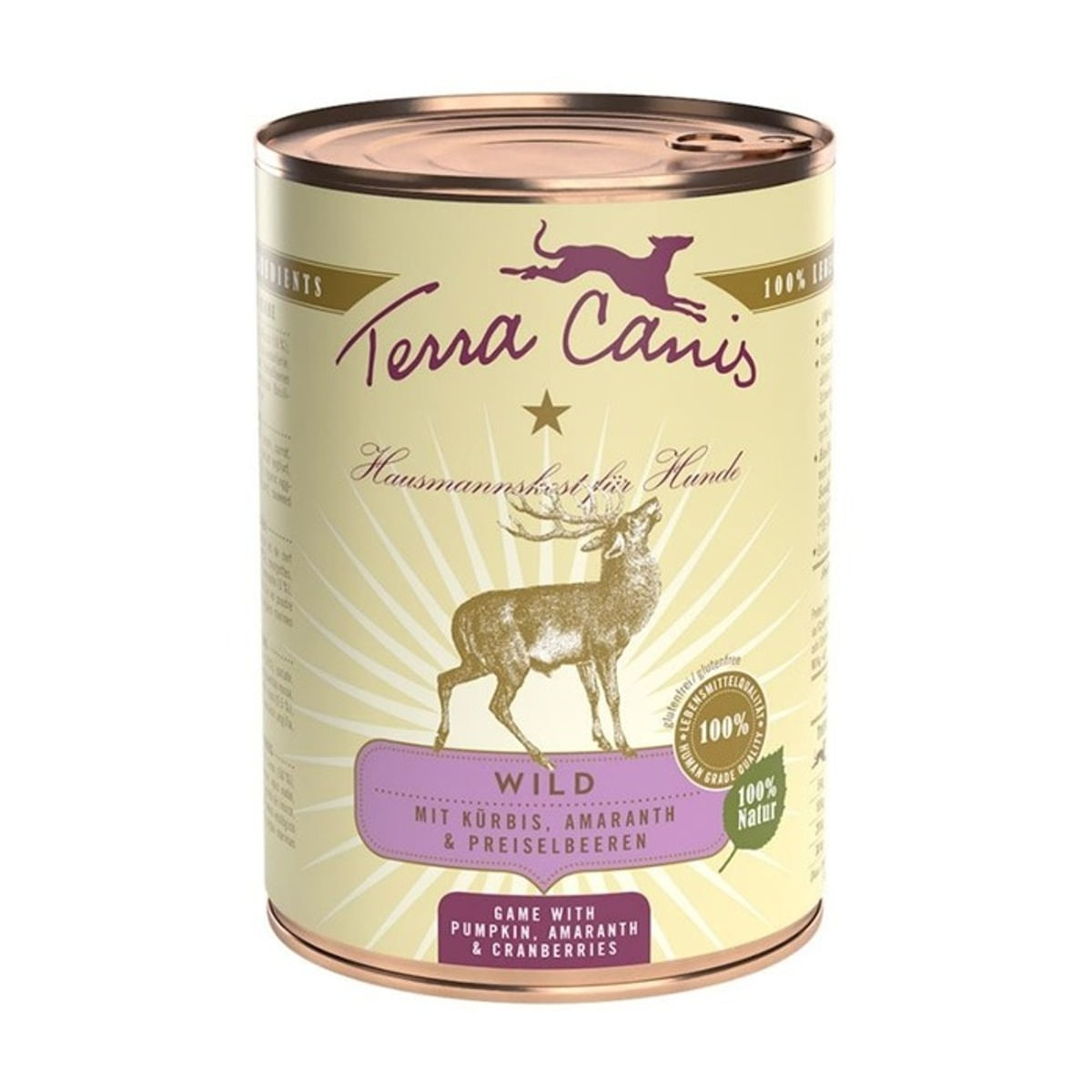 Terra Canis Dog Lattina 400G SELVAGGINA