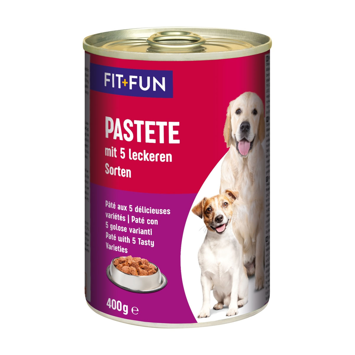 Fit+Fun Dog Paté Lattina 400G MIX CARNE