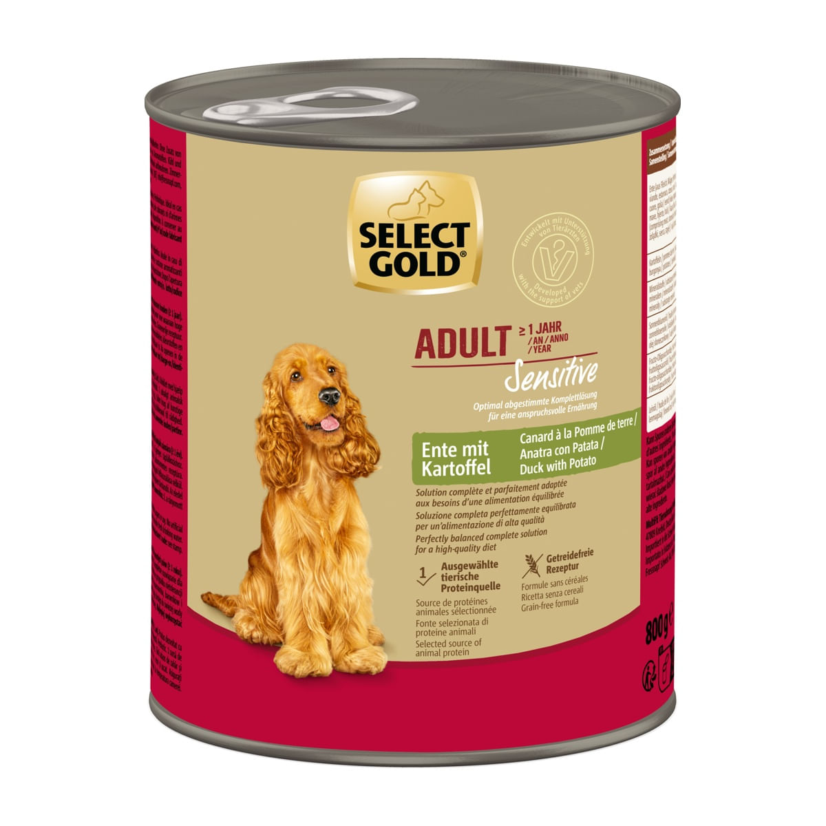 Select Gold Sensitive Dog Lattina 800G ANATRA CON PATATE