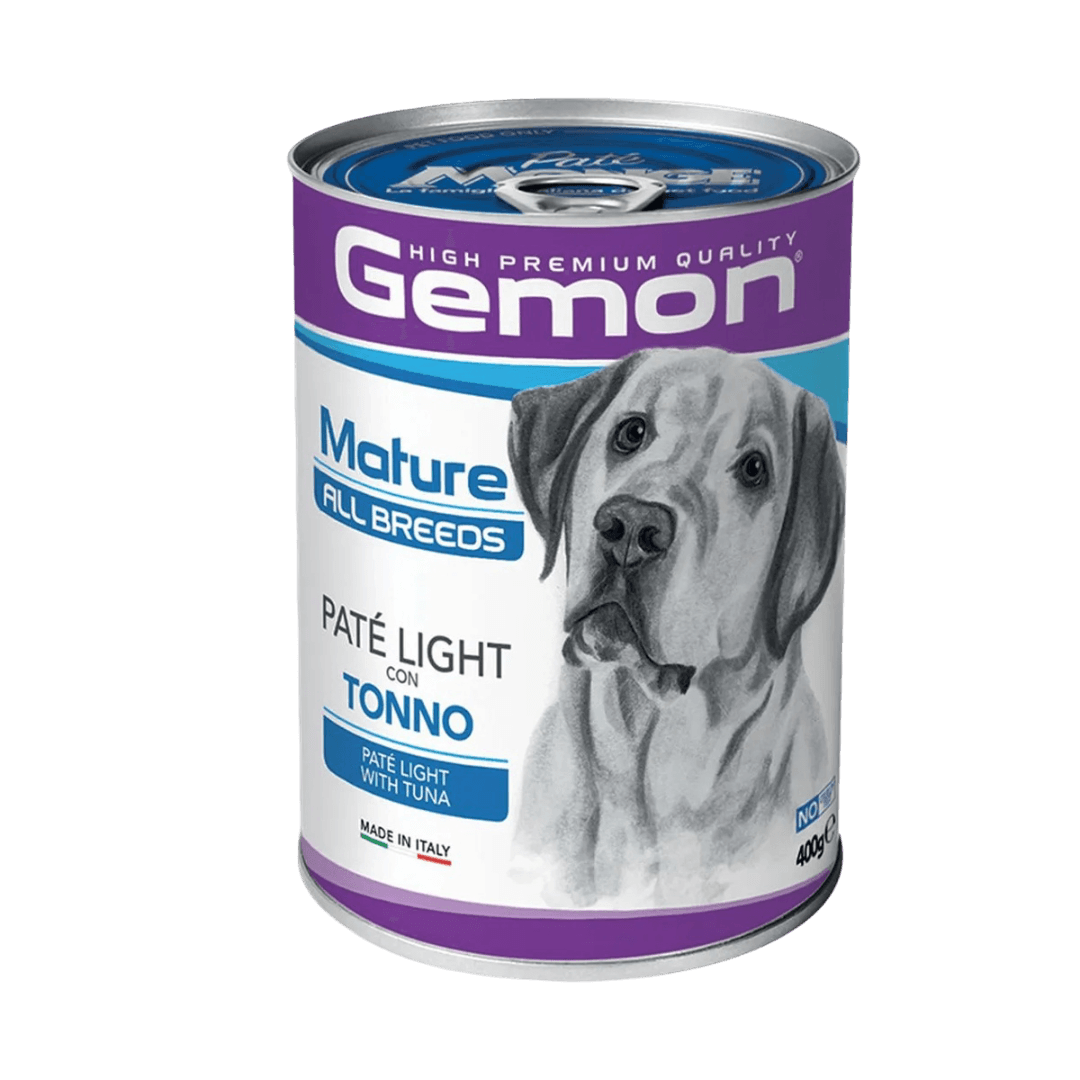 Gemon Light Dog Mature All Breeds Lattina 400G TONNO