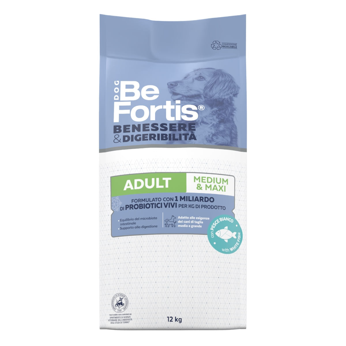 Befortis Dog Benessere & Digeribilità Adult M&M Pesce 12KG