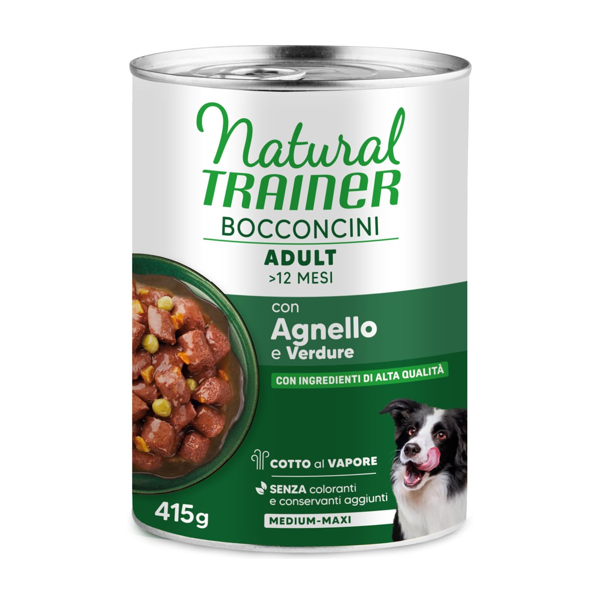 Natural Trainer Adult Dog Medium-Max Lattina 415G AGNELLO