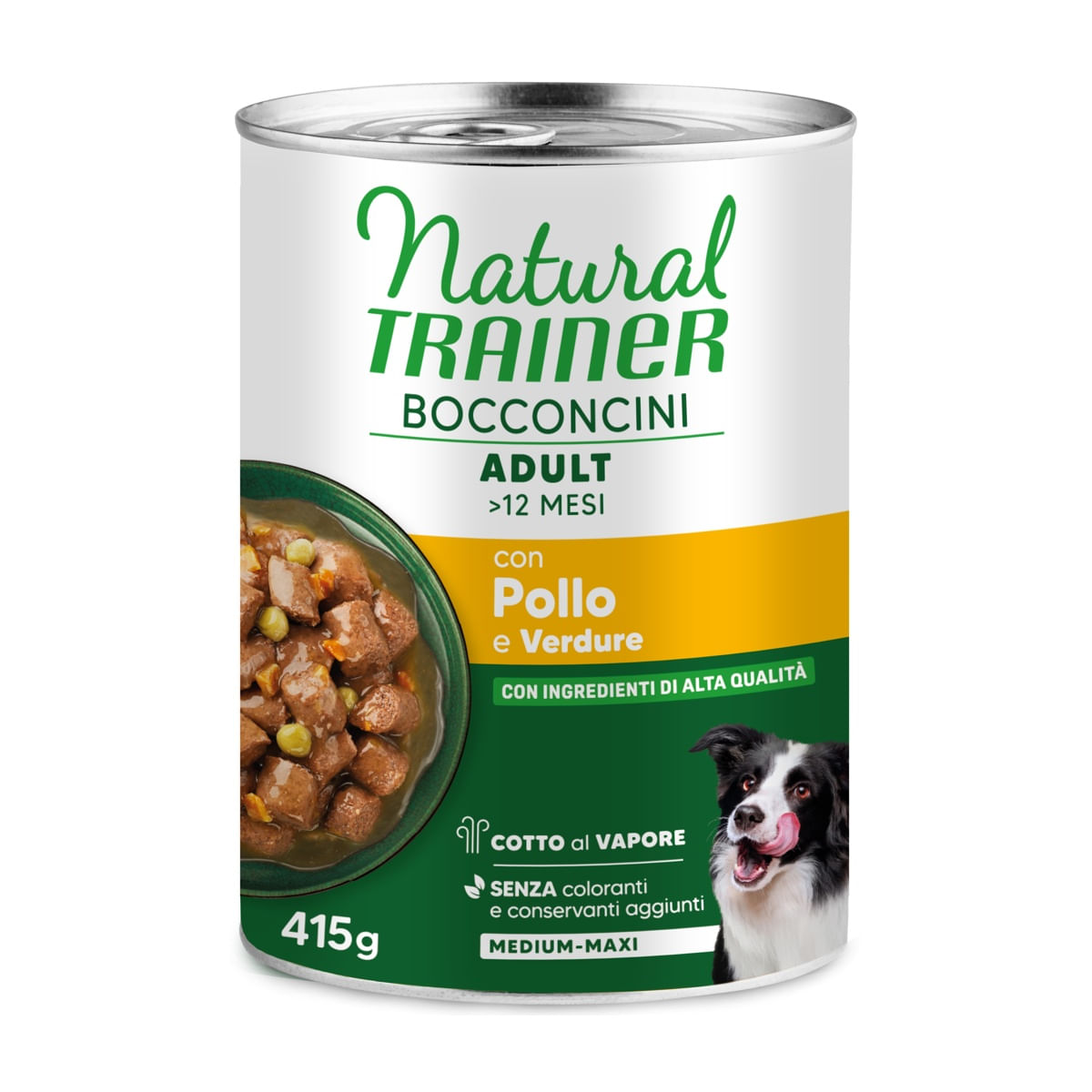 Natural Trainer Adult Dog Medium-Max Lattina 415G POLLO