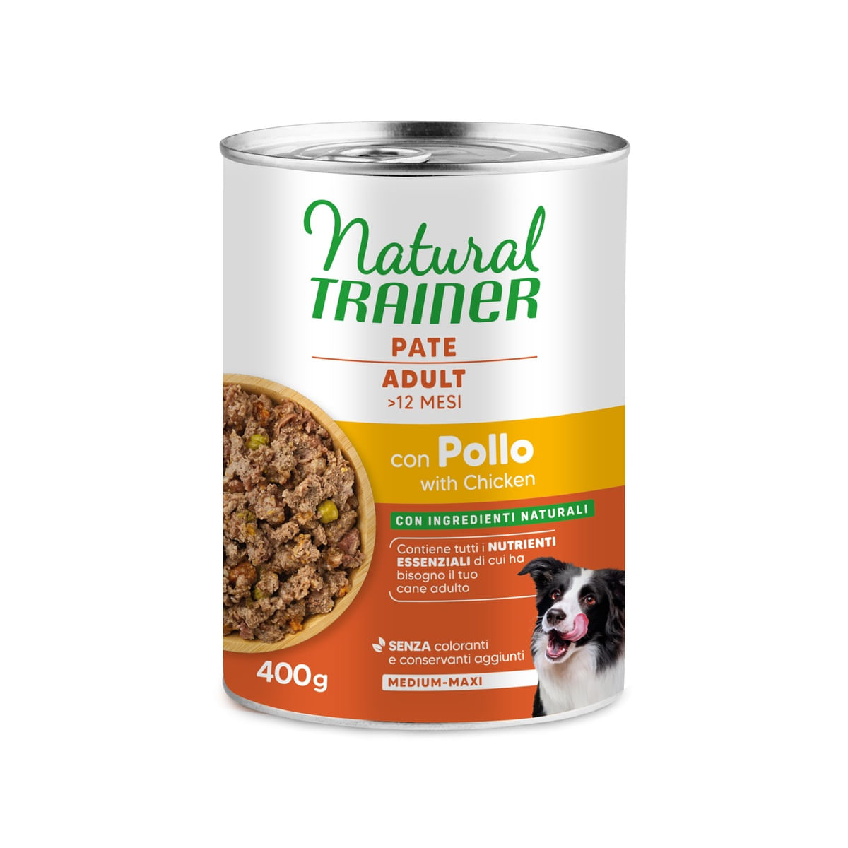 Natural Trainer Dog Lattina 400G POLLO
