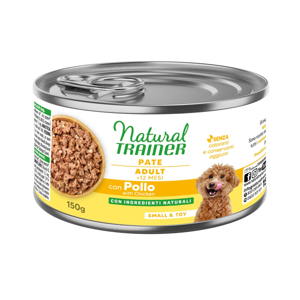 Natural Trainer Dog Lattina Multipack 24x150G POLLO