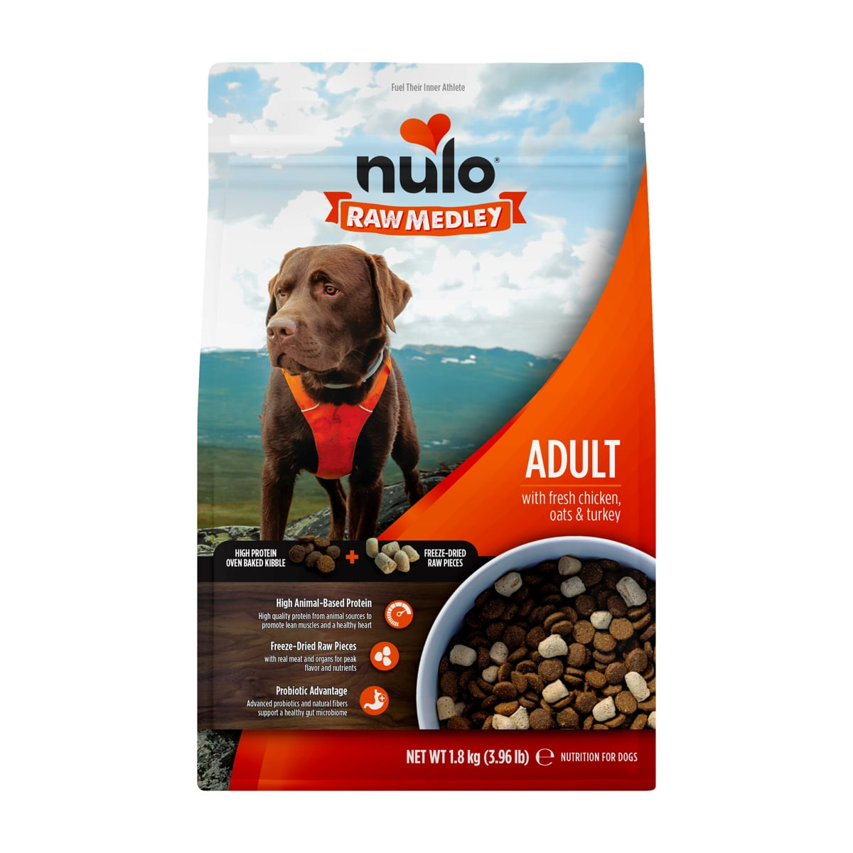 Nulo Dog Raw Medley Pollo Avena e Tacchino 1.8KG
