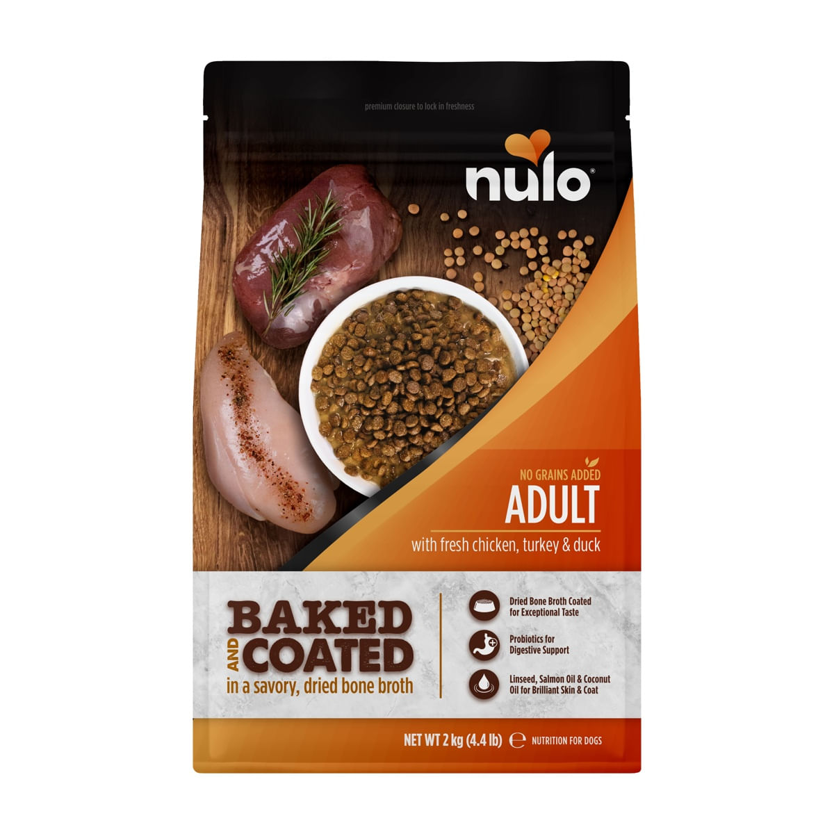 Nulo Dog Baked&Coated Pollo Tacchino e Anatra 2KG