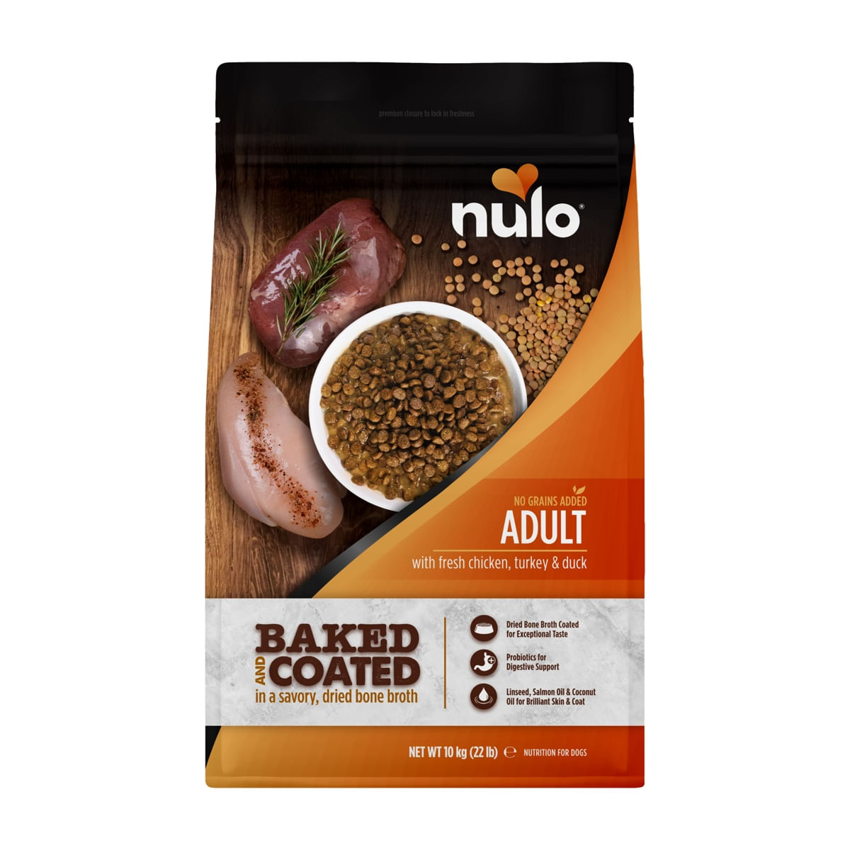 Nulo Dog Baked&Coated Pollo Tacchino e Anatra 10KG