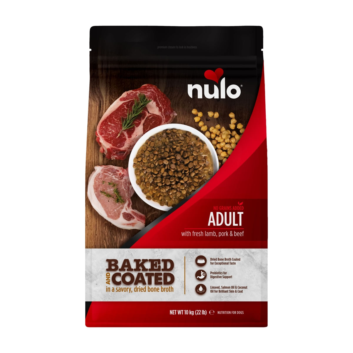 Nulo Dog Baked&Coated Agnello Maiale e Manzo 10KG