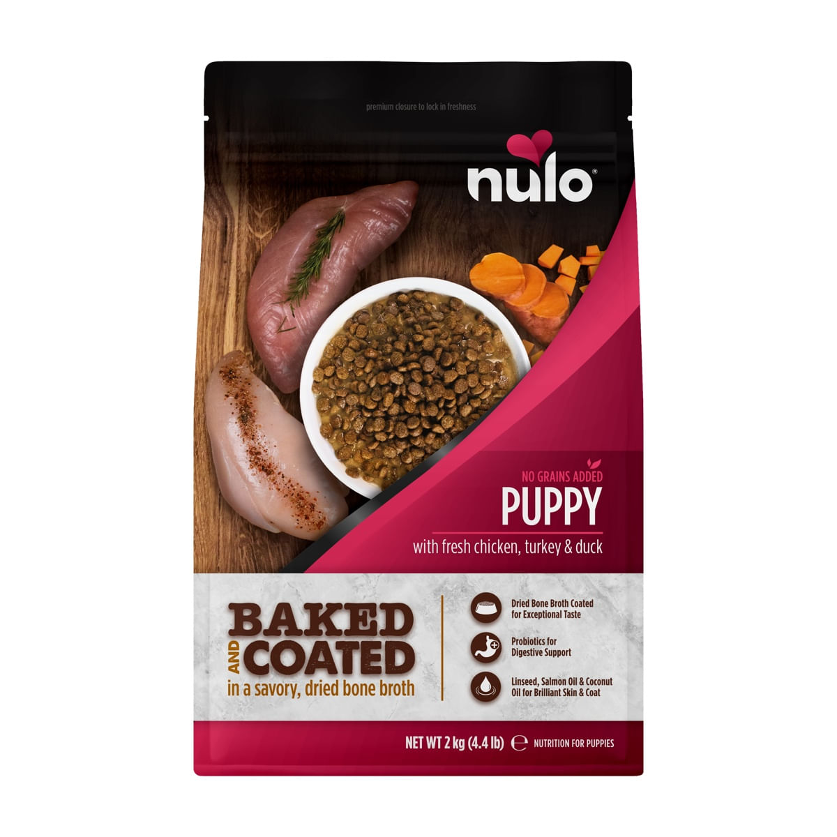 Nulo Puppy Baked&Coated Pollo Tacchino e Anatra 2KG