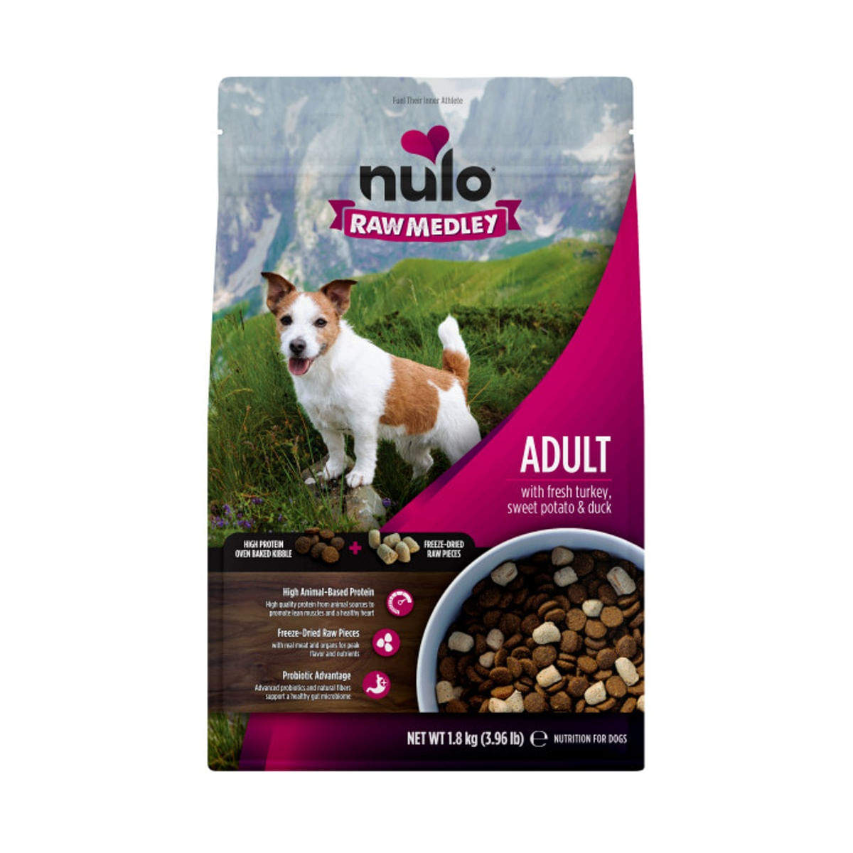 Nulo Dog Raw Medley Small Breed Tacchino Patate e Anatra 1.8KG