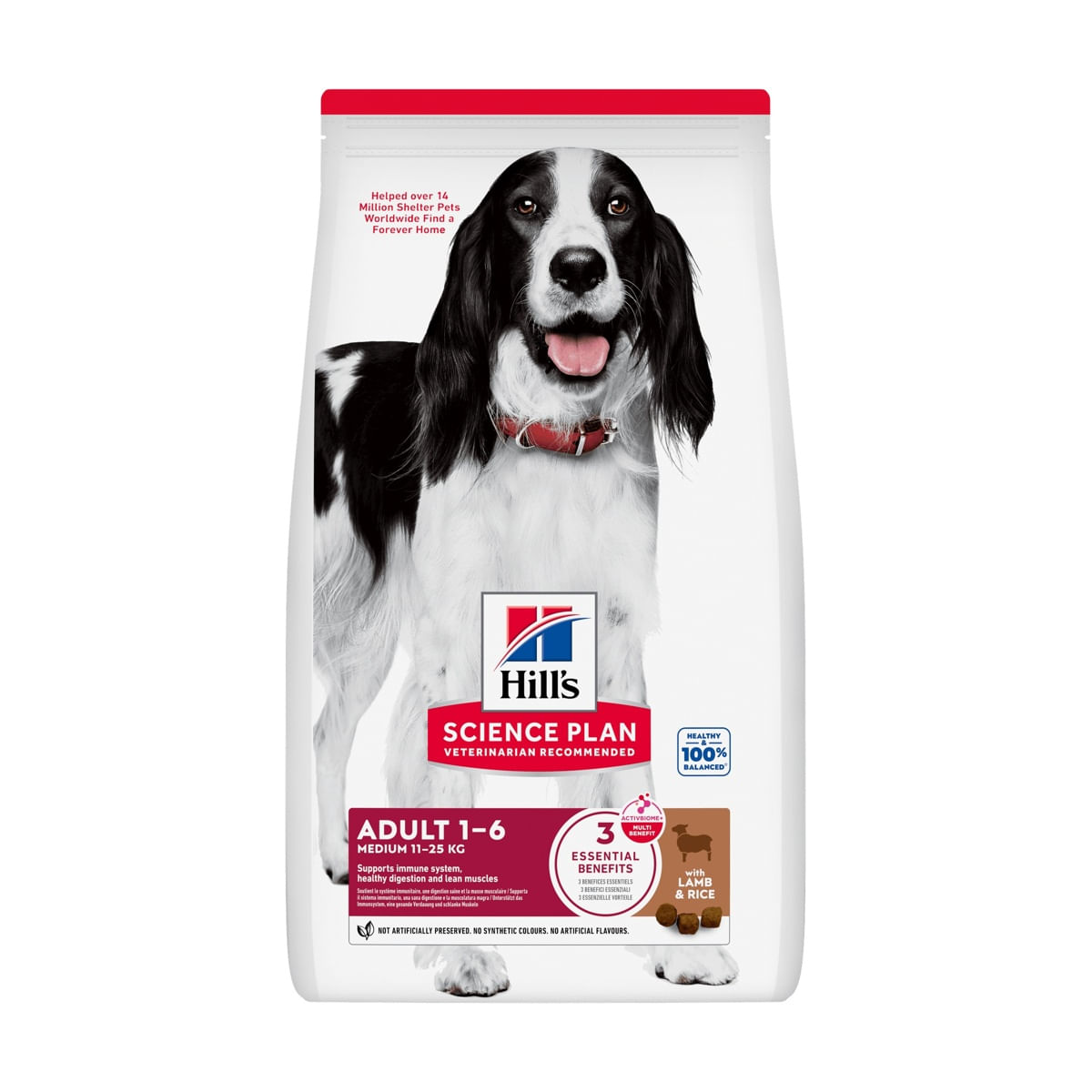 Hill's Science Plan Cane Adult Medium con Agnello e Riso 2.5KG