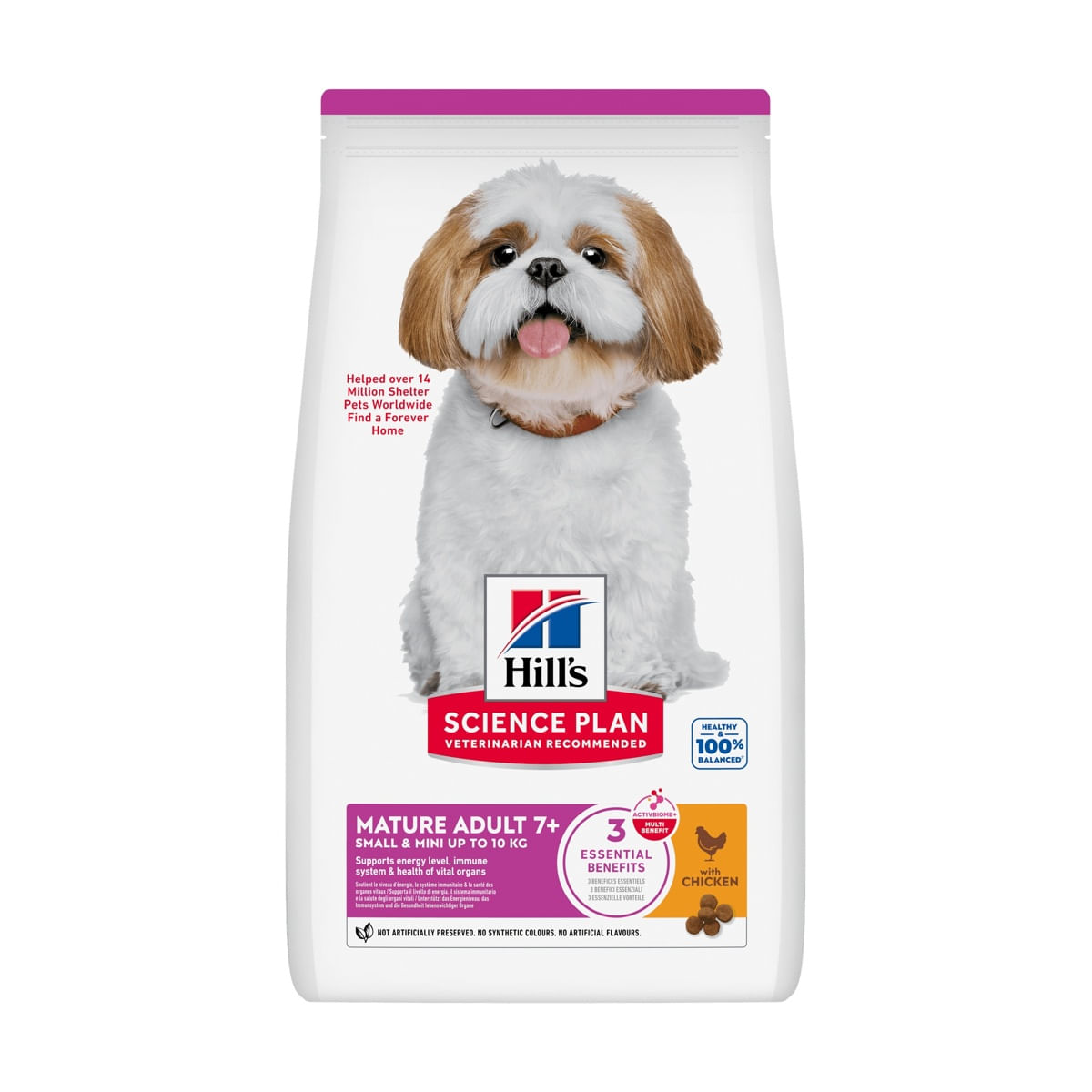 Hill's Science Plan Small & Mini Mature Adult 7 + Alimento Secco per Cani con Pollo 1.5KG