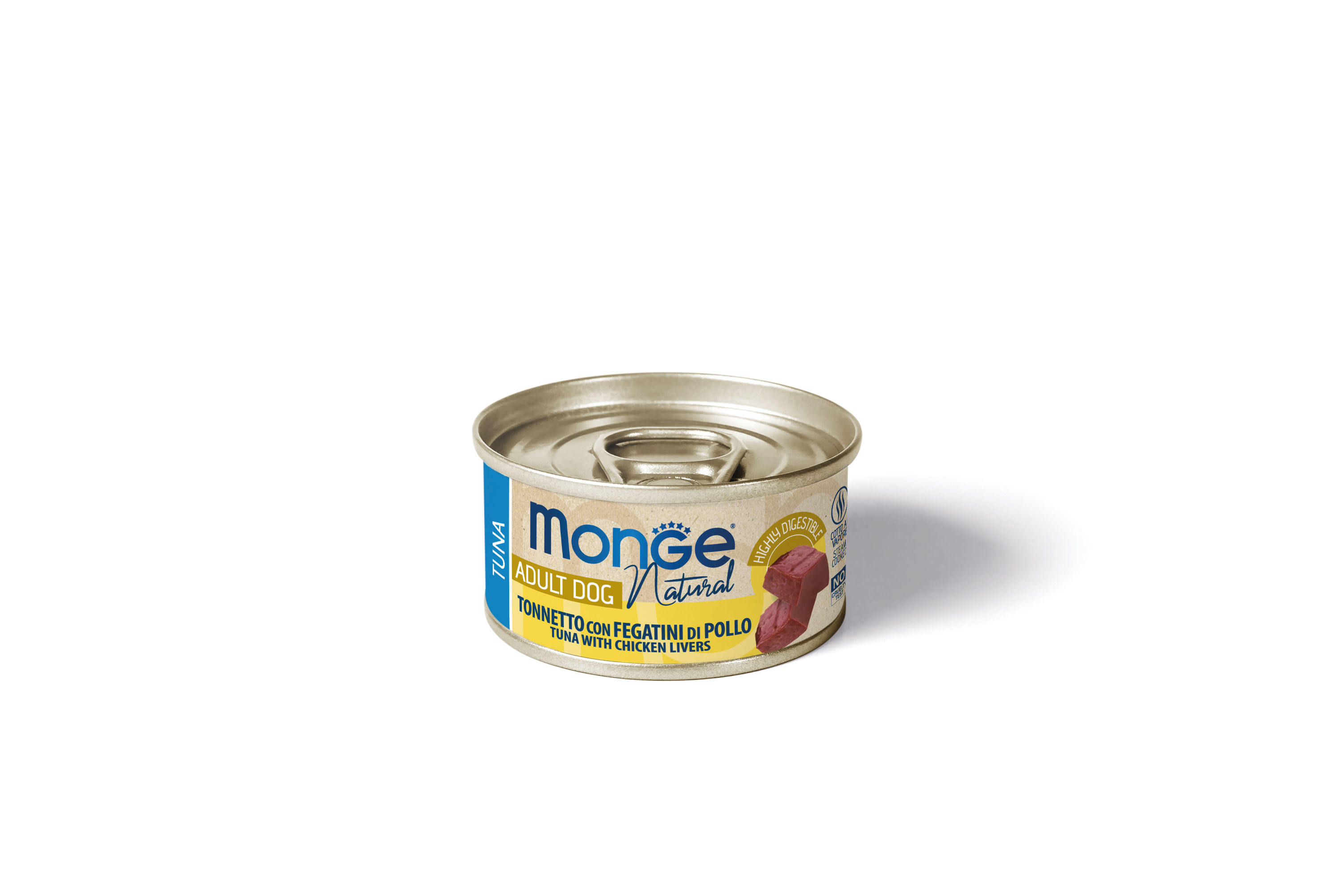 Monge Natural Premium Food Dog Lattina Multipack 24x95G TONNO CON FEGATO