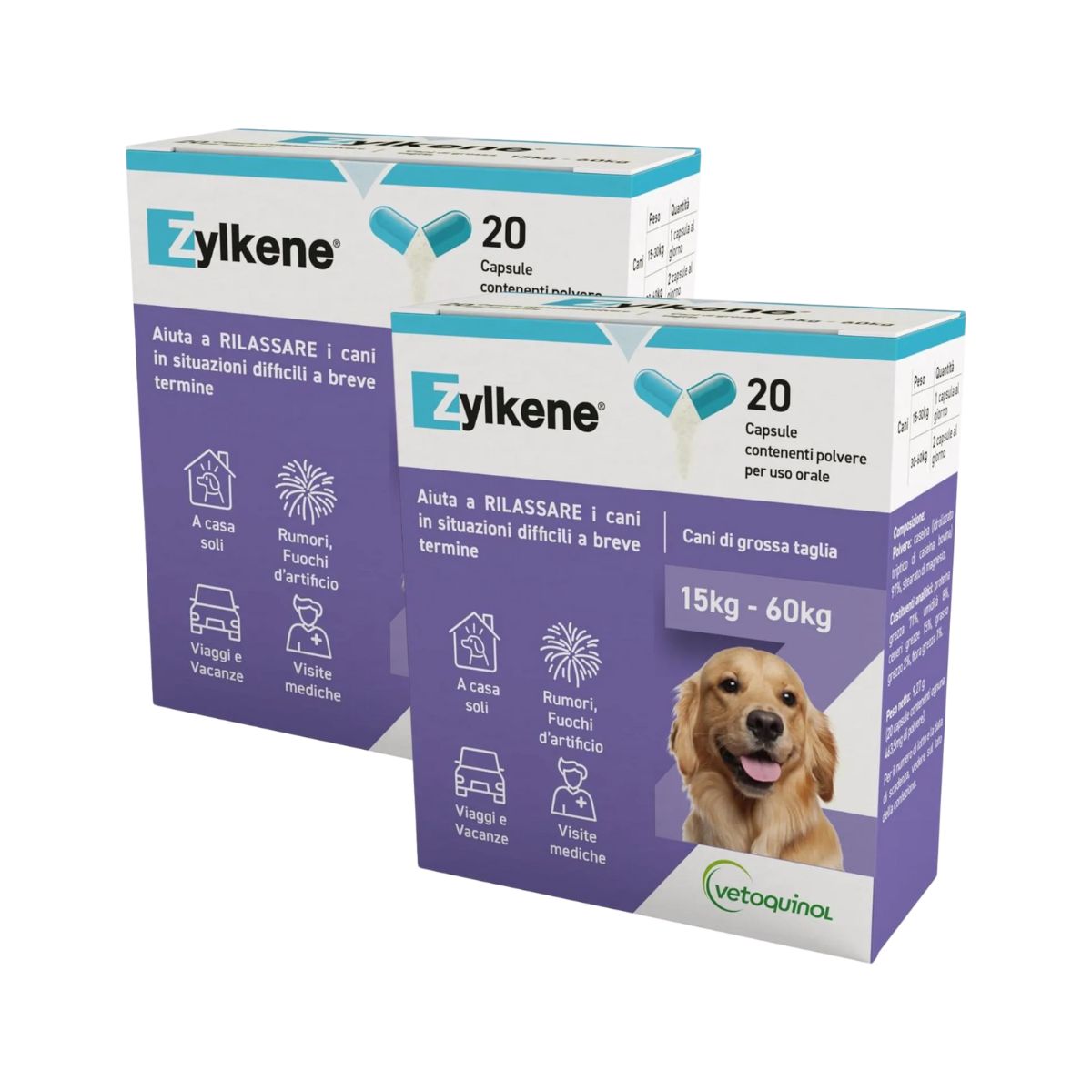 Zylkene Rilassante Mangime Complementare 15-60kg KIT 40CP