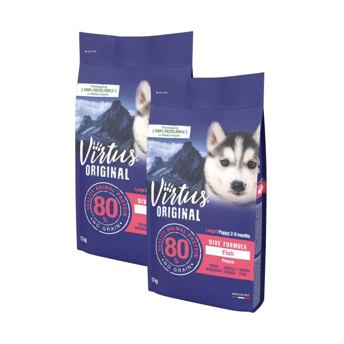 Virtus Dog Large Puppy Dive Formula KIT RISPARMIO 2X12KG
