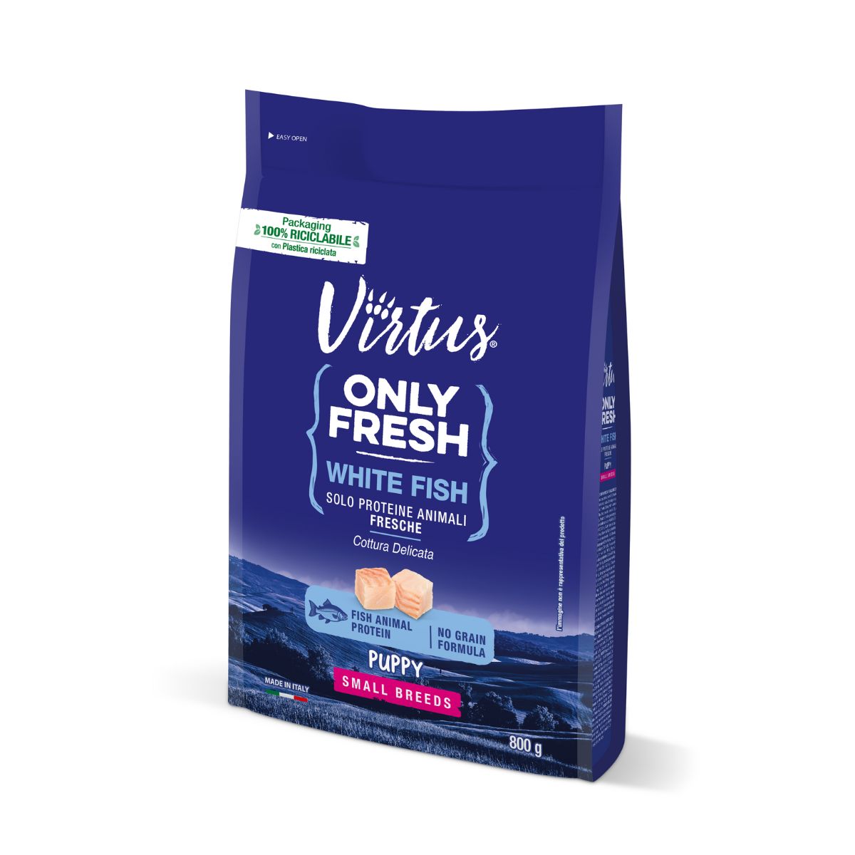 Virtus Dog Only Fresh Puppy Small Breed Pesce Bianco 800GR