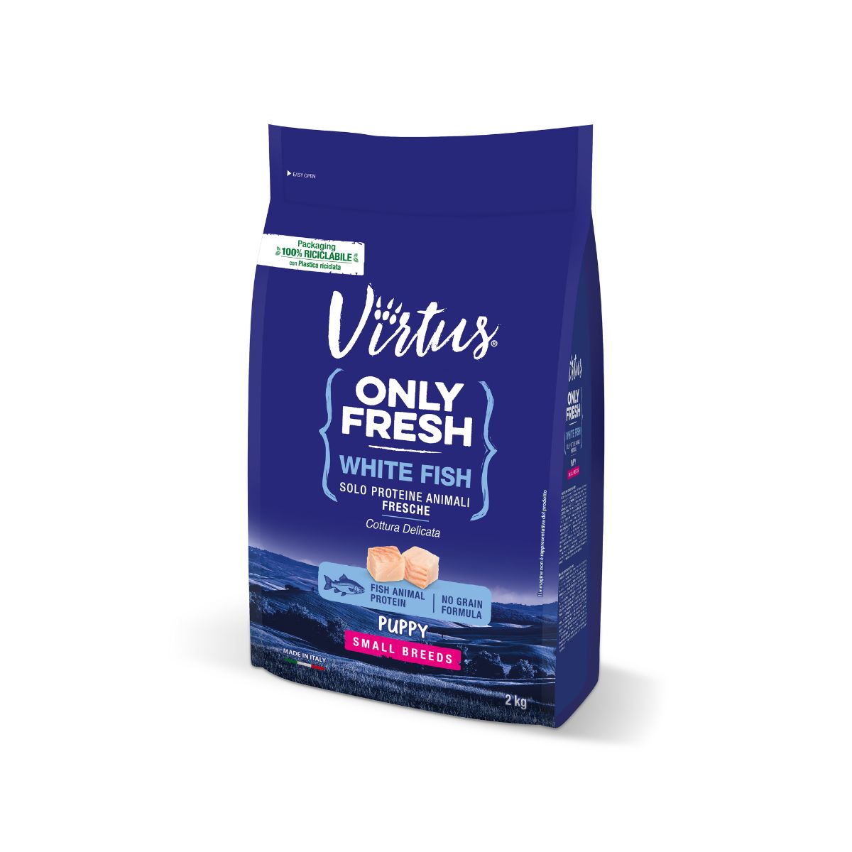 Virtus Dog Only Fresh Puppy Small Breed Pesce Bianco 2KG