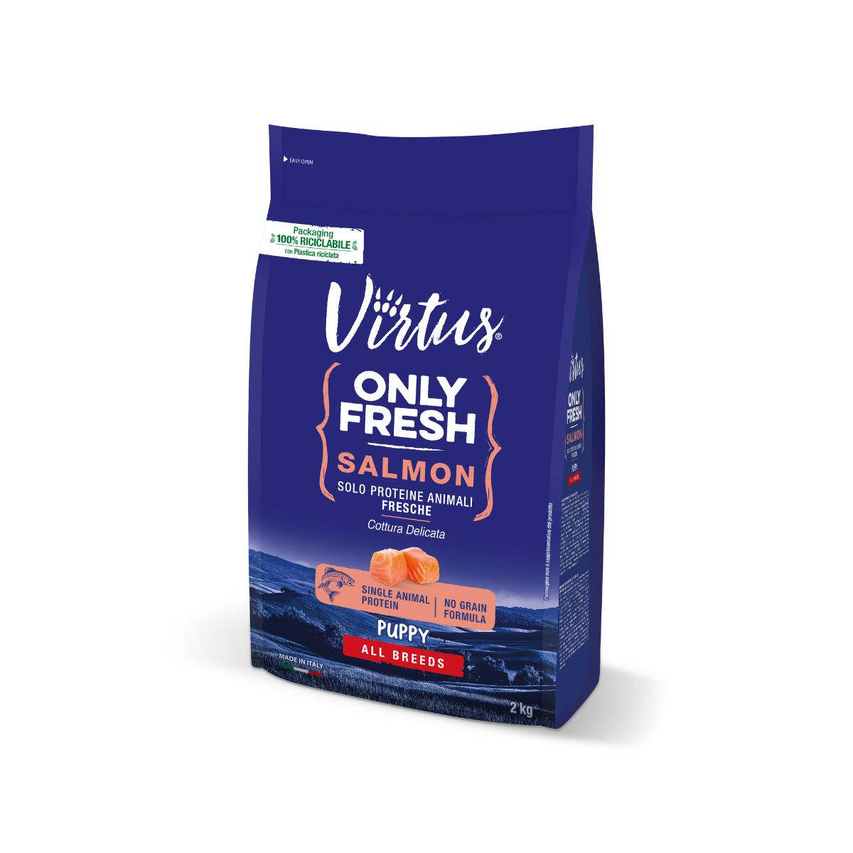 Virtus Dog Only Fresh Puppy All Breeds Salmone 2KG
