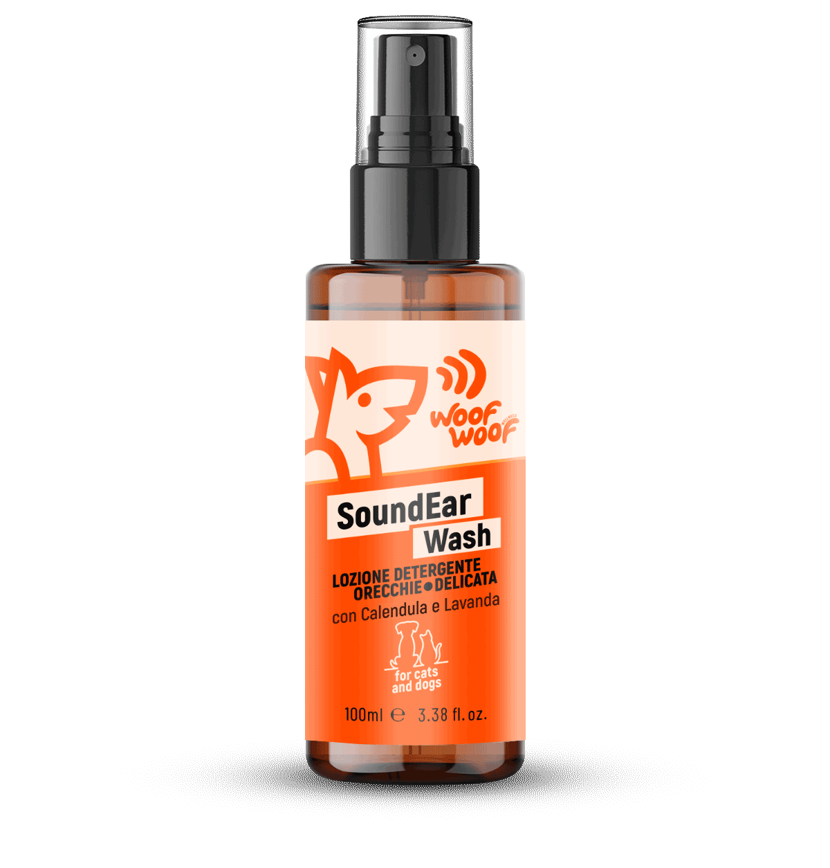 Woof Woof SoundEar Wash Lozione Detergente Cane e Gatto