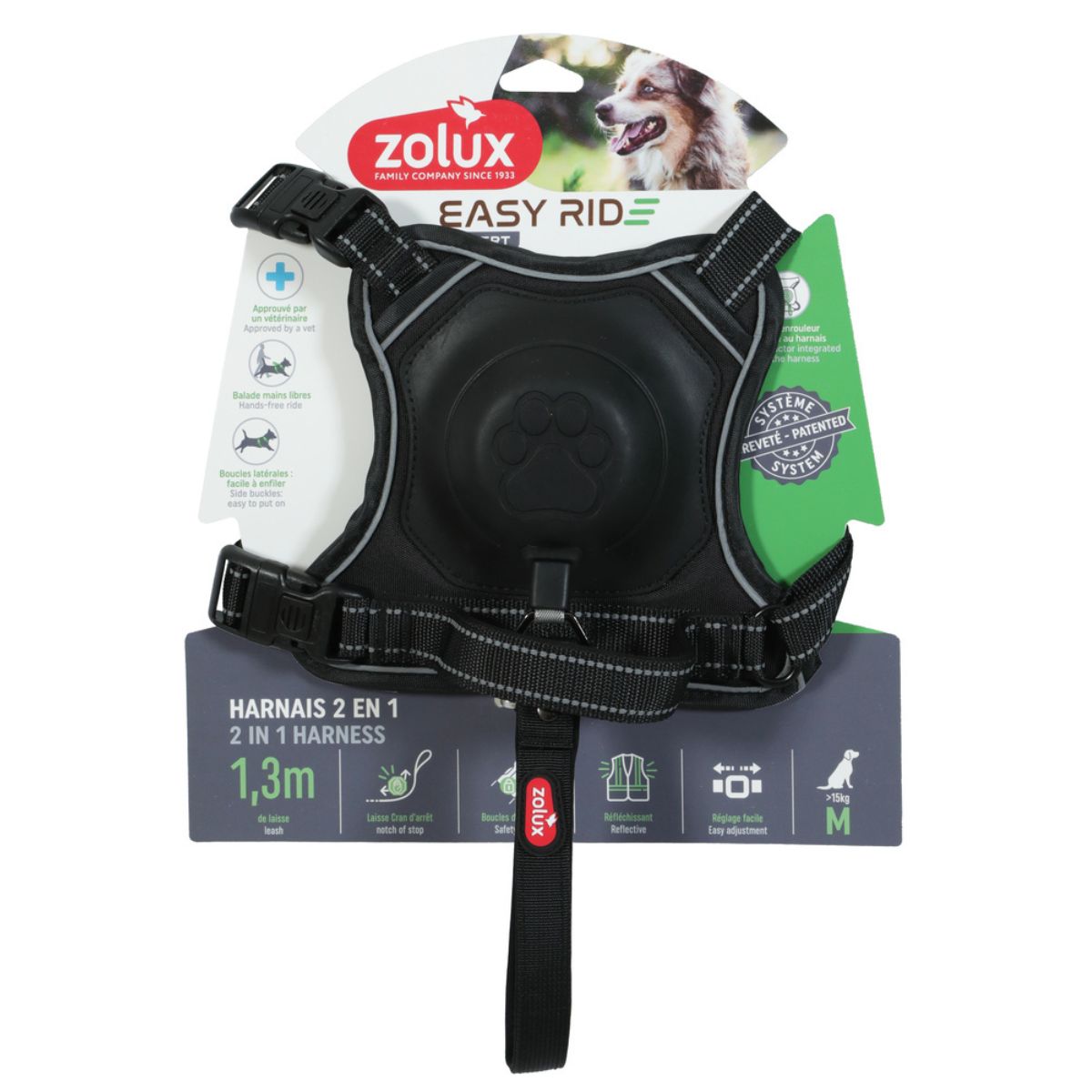 Zolux Pettorina per Cani Easyride Nera M