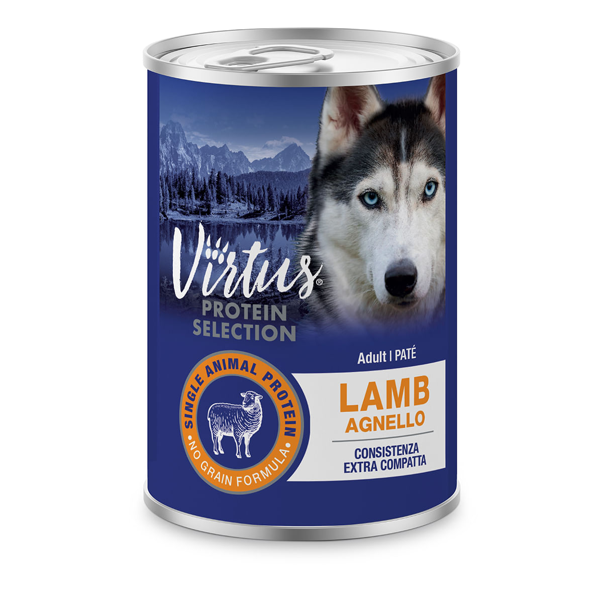 Virtus Protein Selection Dog Pate Compatto Lattina 400G AGNELLO
