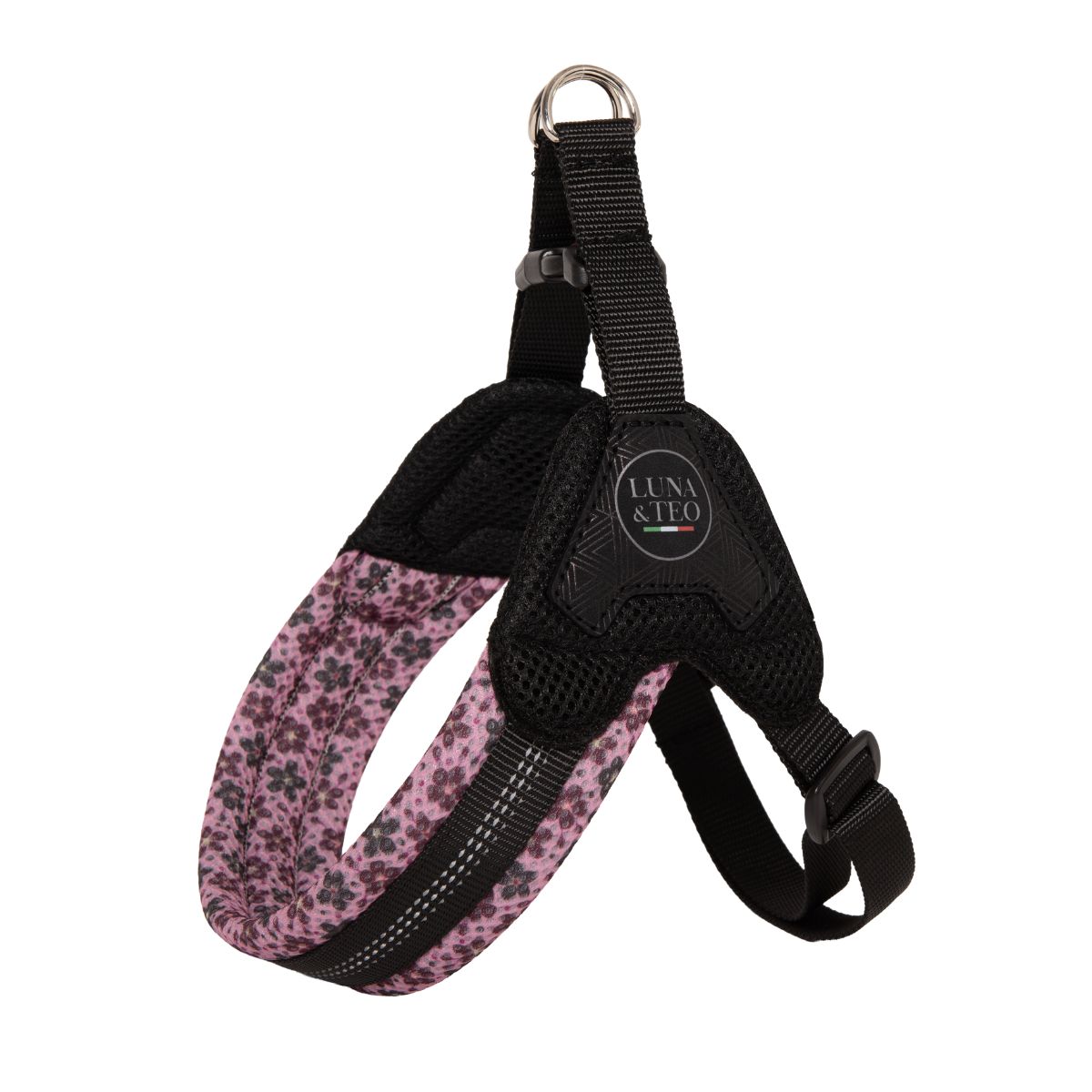Luna&Teo Pettorina Regolabile Petite Mesh Liberty Rosa TAGLIA 3 40-44CM