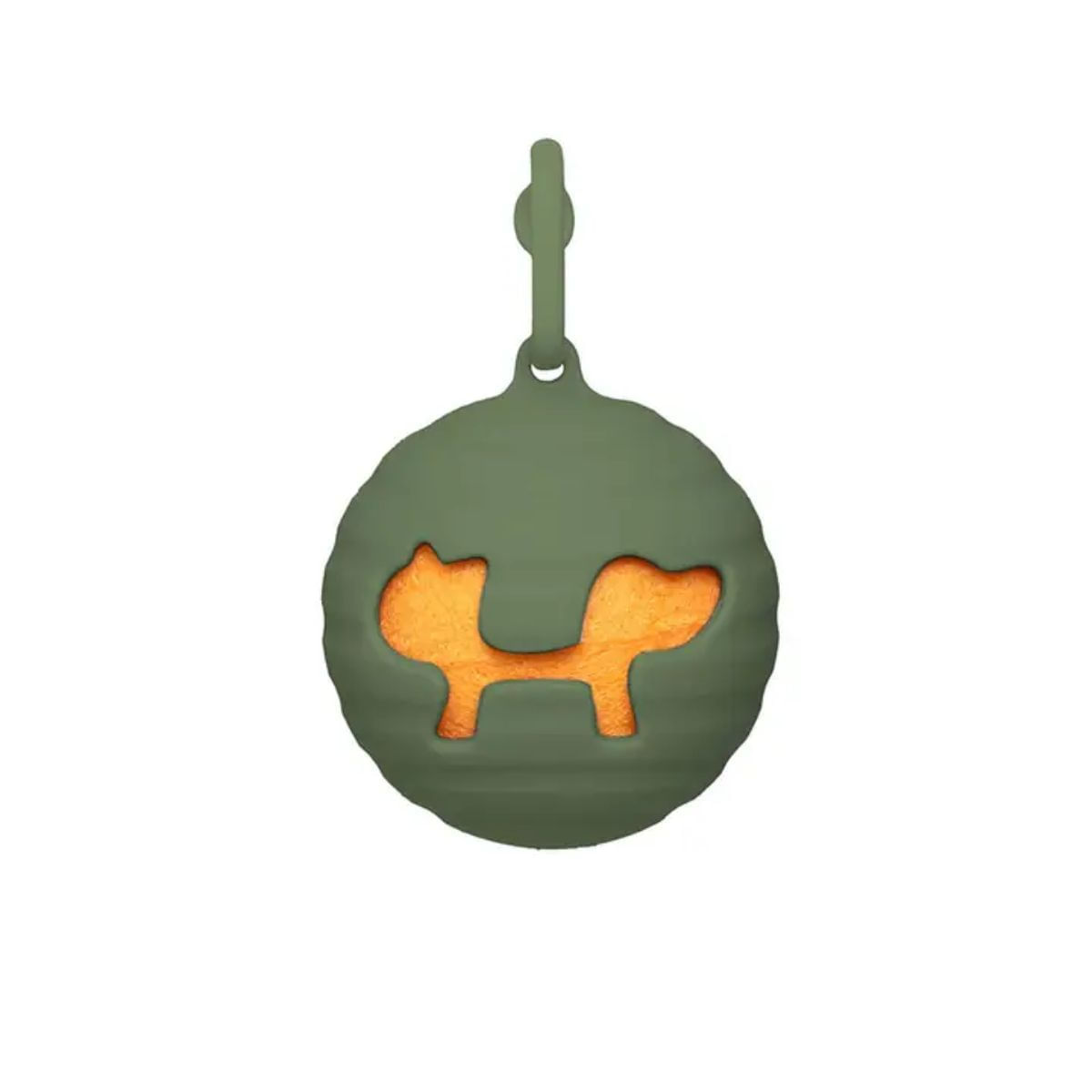 Porta Palline Tennis Verde in Silicone per Cane
