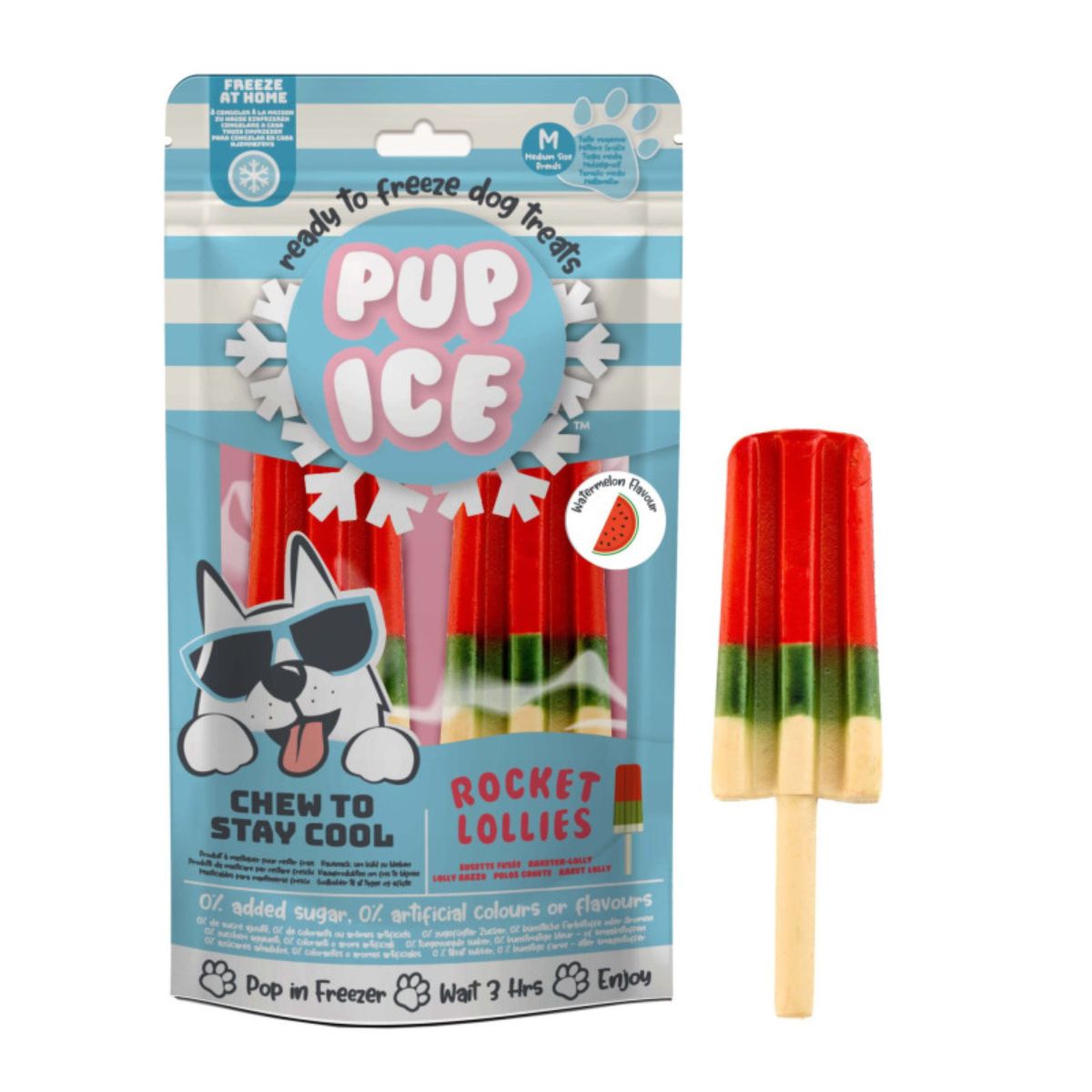 Pup Ice Rocket Lollies Gelato per Cani Anguria