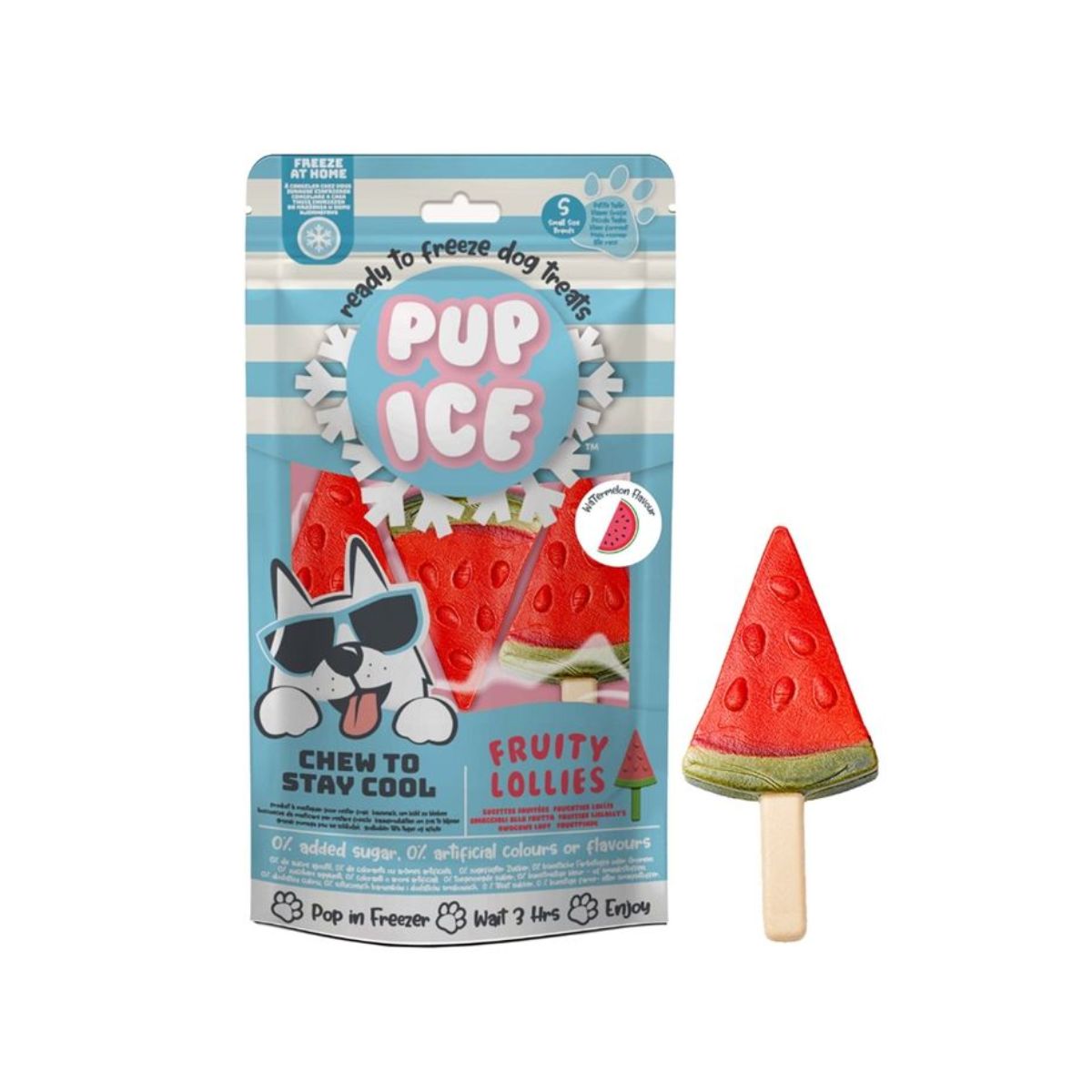 Pup Ice Fruity Lollies Gelato per Cani Anguria