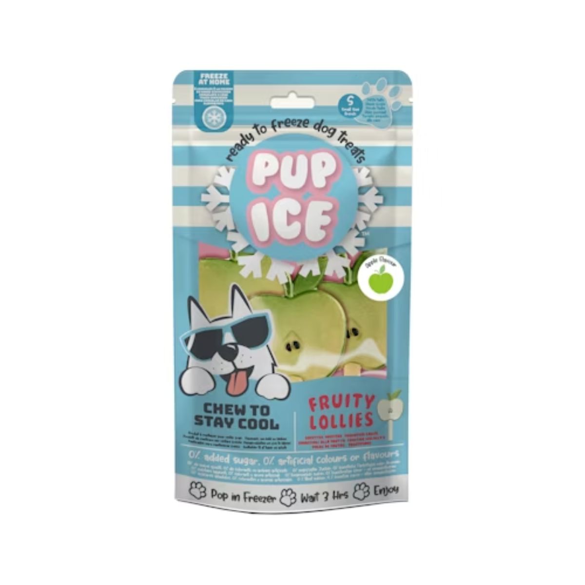 Pup Ice Fruity Lollies Gelato per Cani Mela